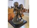 Антикварная скульптура «Играющие ангелы (Путти)» 1