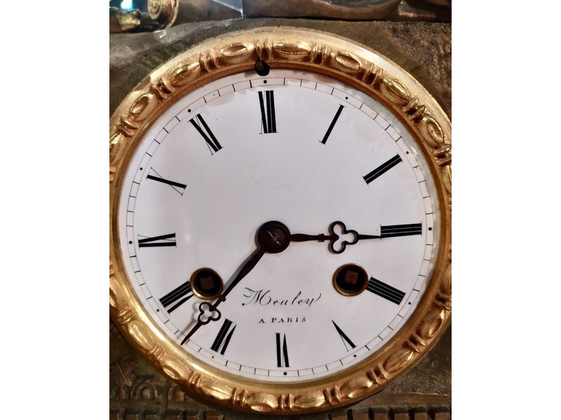 Старинные каминные часы эпохи Наполеона III 7