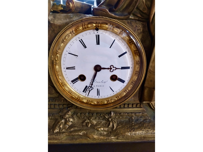 Старинные каминные часы эпохи Наполеона III 2
