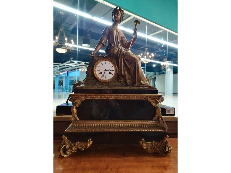 Старинные каминные часы эпохи Наполеона III 0